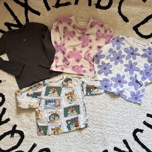 Zara long sleeve tee bundle 5-6yo